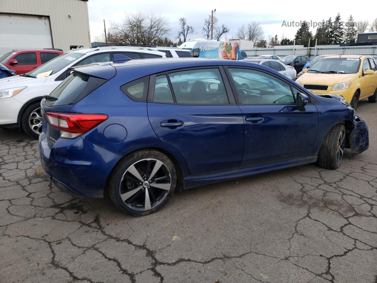 2018 Subaru Impreza Sport Синий vin: 4S3GTAM60J3710431