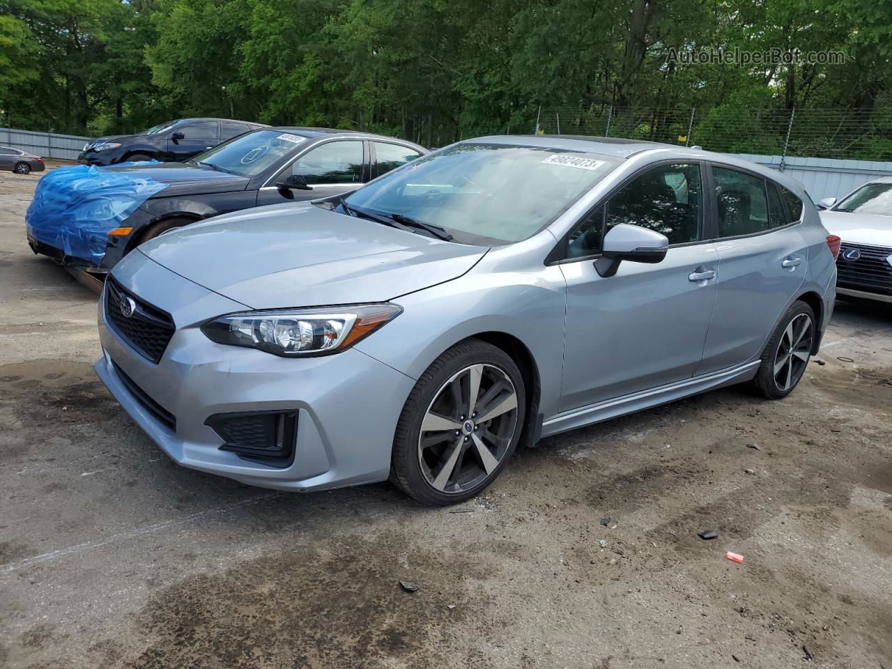 2018 Subaru Impreza Sport Silver vin: 4S3GTAM61J3721583