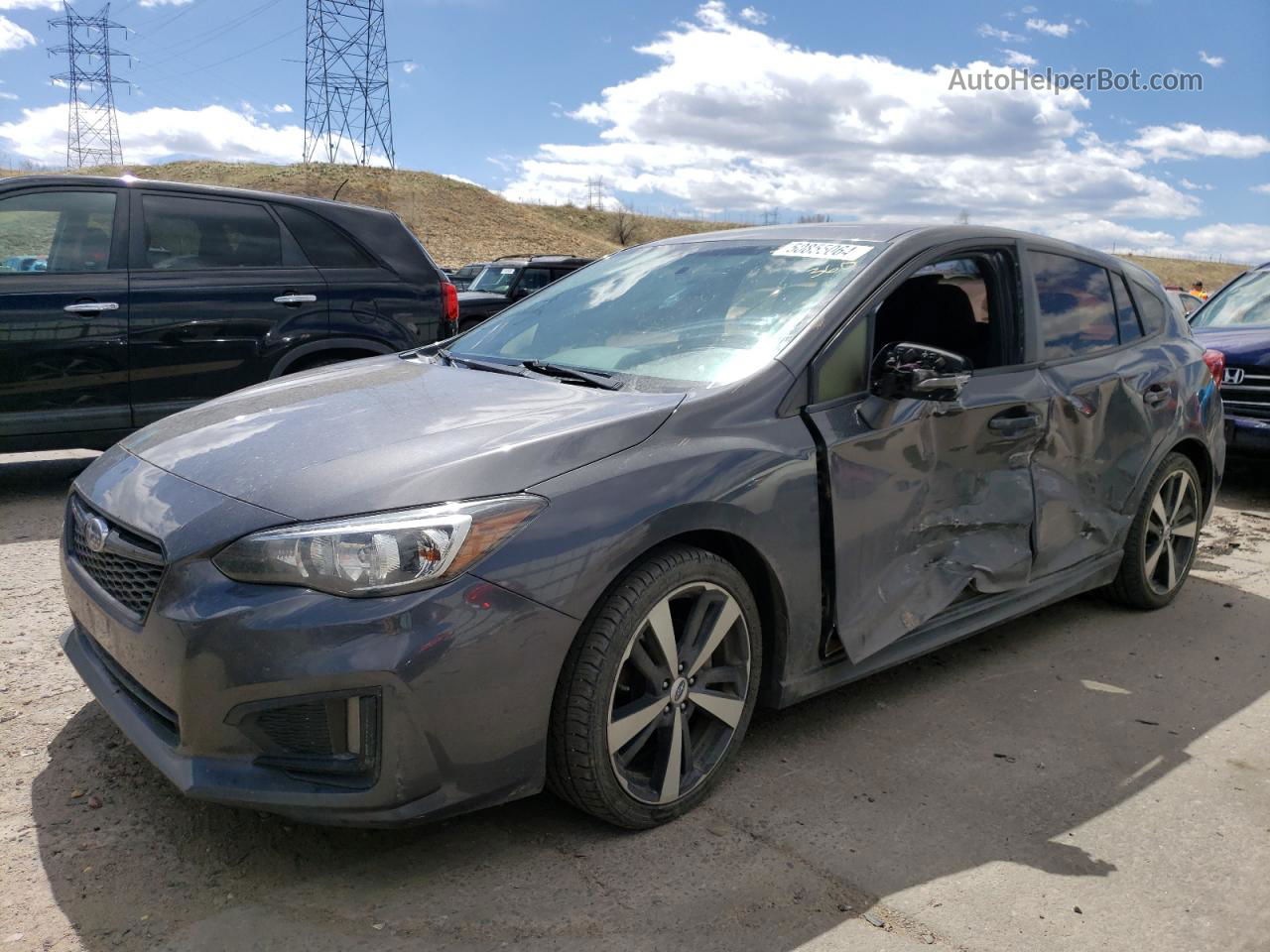 2018 Subaru Impreza Sport Charcoal vin: 4S3GTAM61J3736892