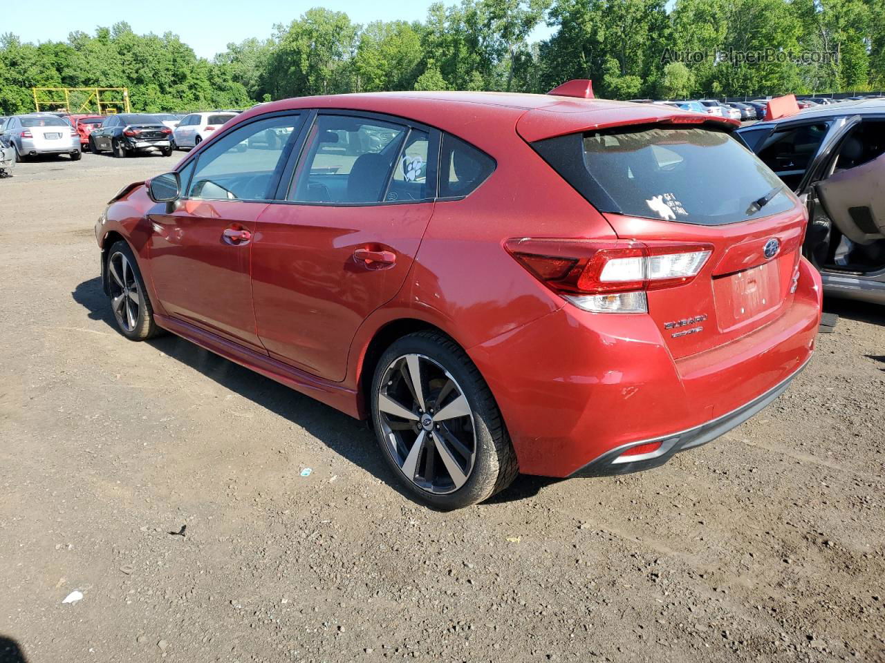 2018 Subaru Impreza Sport Burgundy vin: 4S3GTAM62J3738263