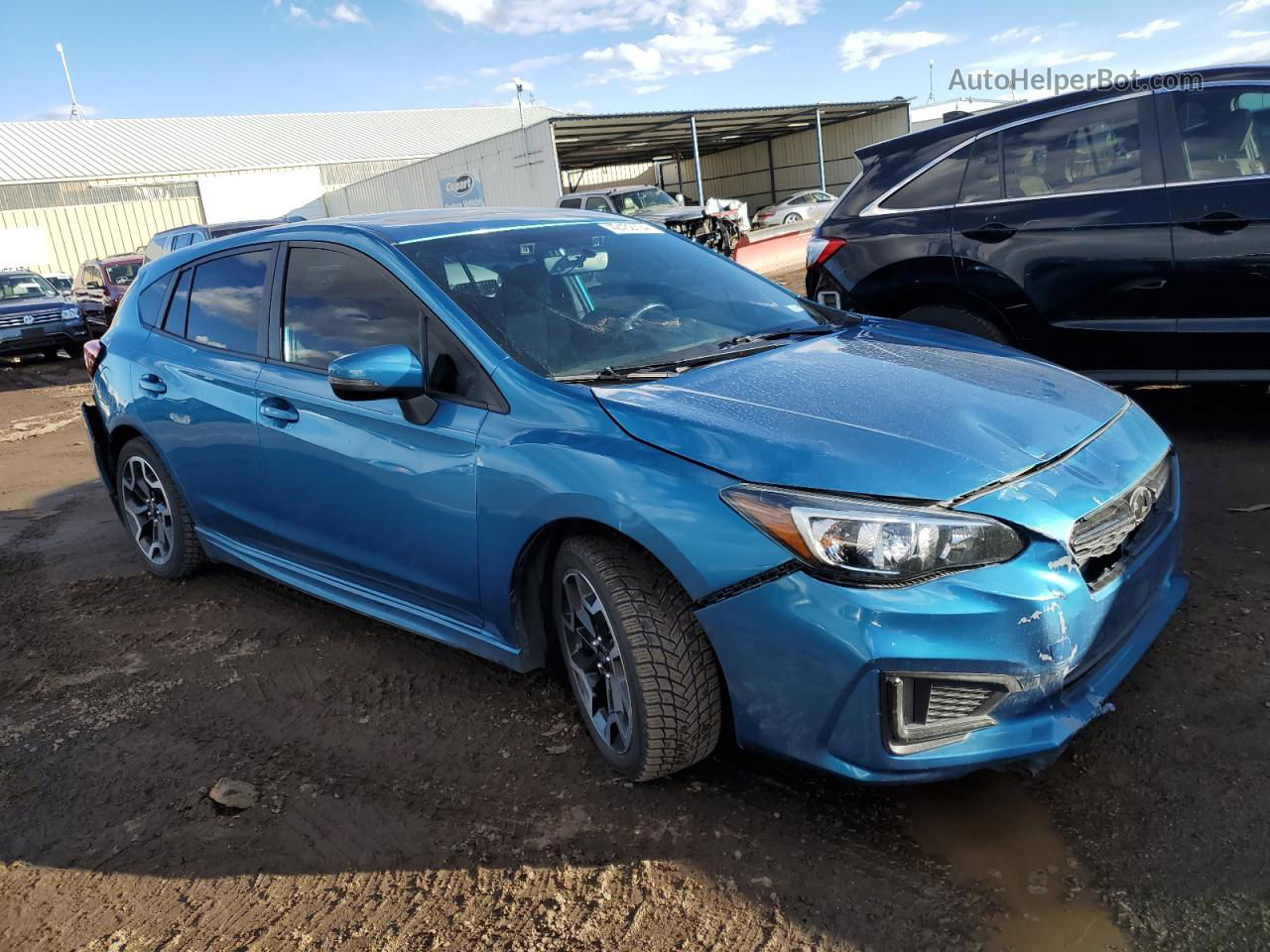 2018 Subaru Impreza Sport Blue vin: 4S3GTAM64J3752391