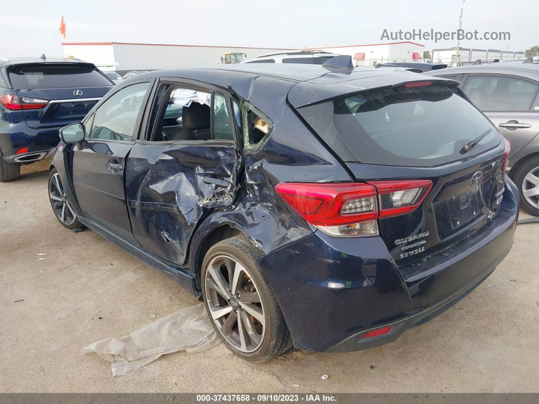 2021 Subaru Impreza Sport Синий vin: 4S3GTAM64M3711165