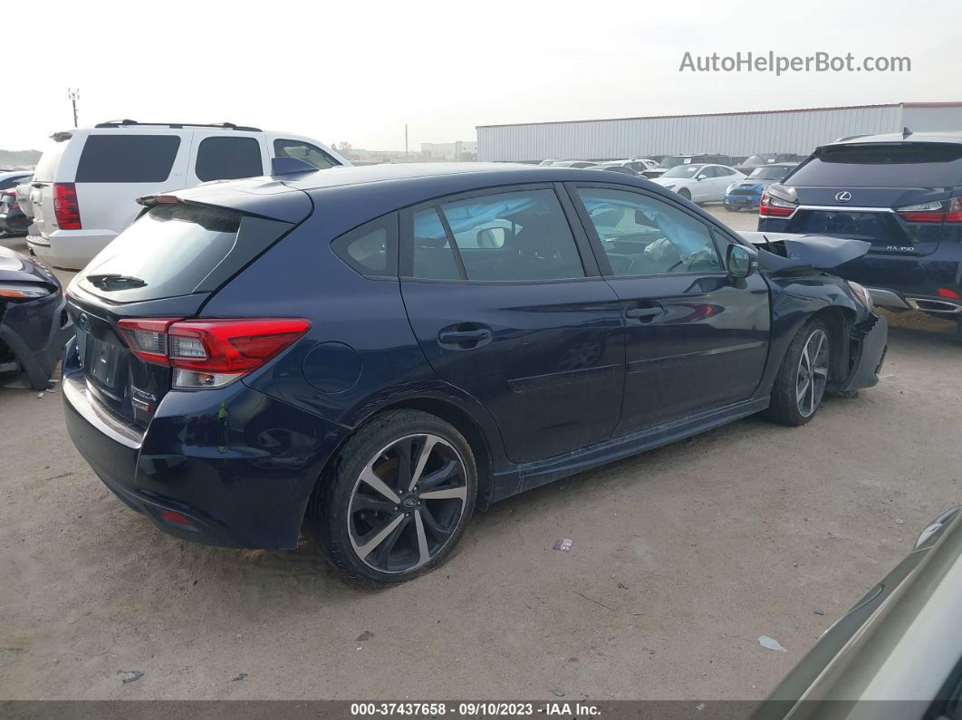 2021 Subaru Impreza Sport Blue vin: 4S3GTAM64M3711165