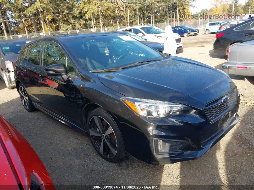 2018 Subaru Impreza Sport Черный vin: 4S3GTAM65J3701630