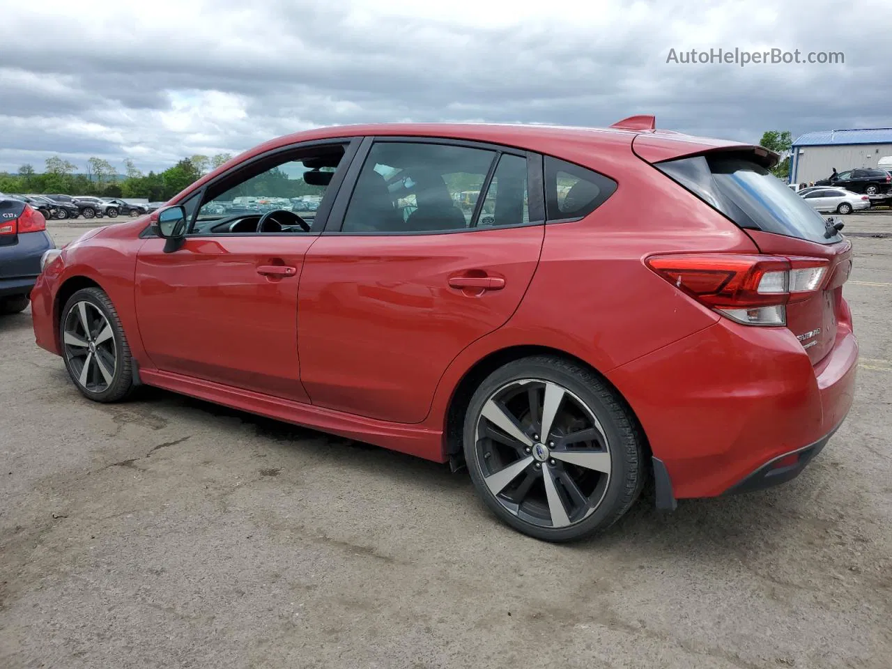 2018 Subaru Impreza Sport Red vin: 4S3GTAM67J3716582