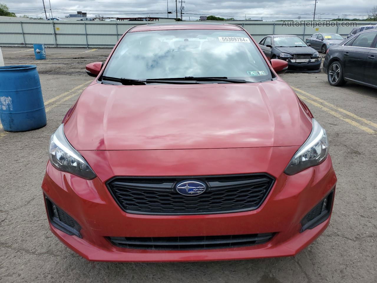 2018 Subaru Impreza Sport Red vin: 4S3GTAM67J3716582