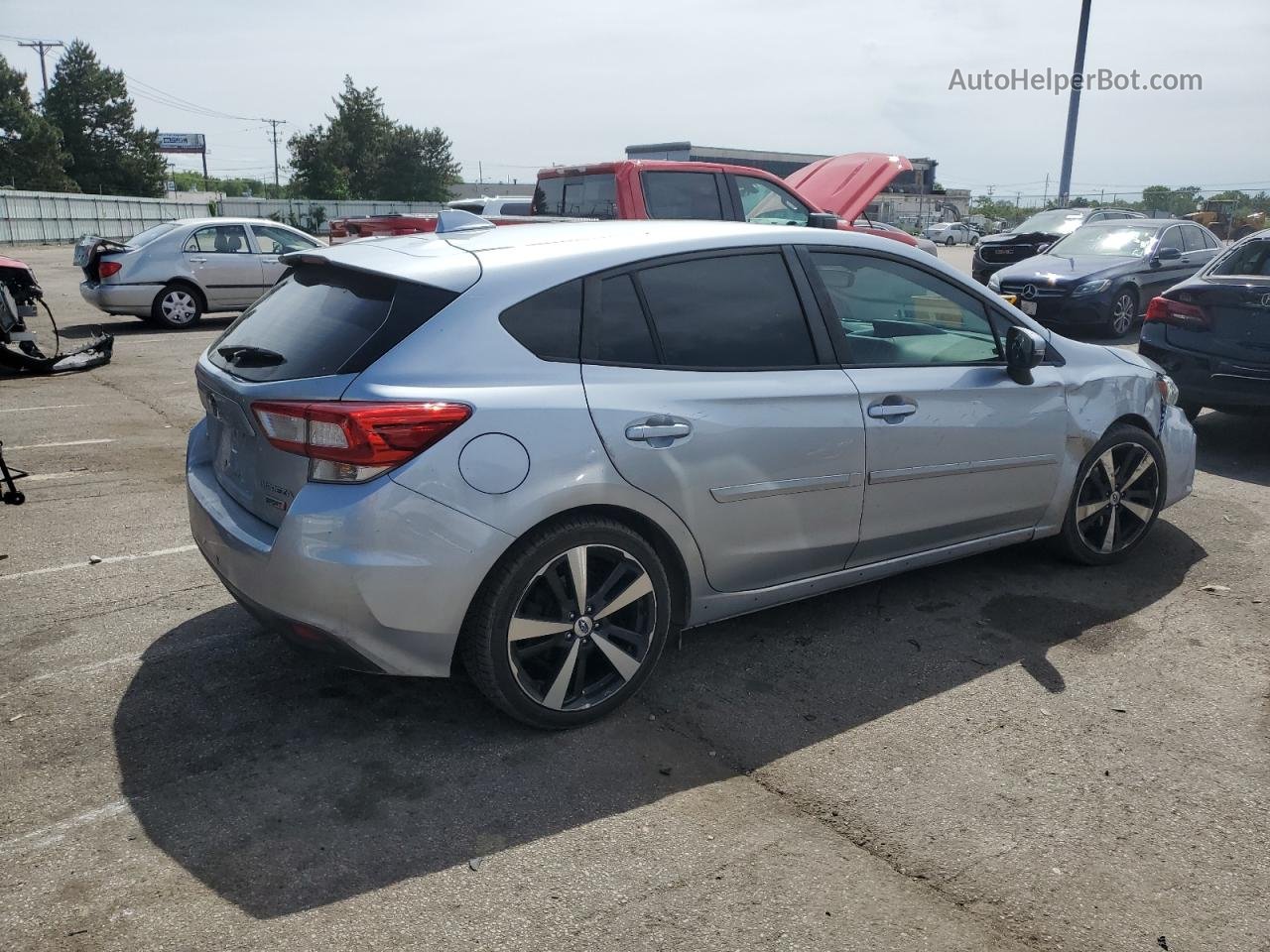 2018 Subaru Impreza Sport Silver vin: 4S3GTAM69J3739149