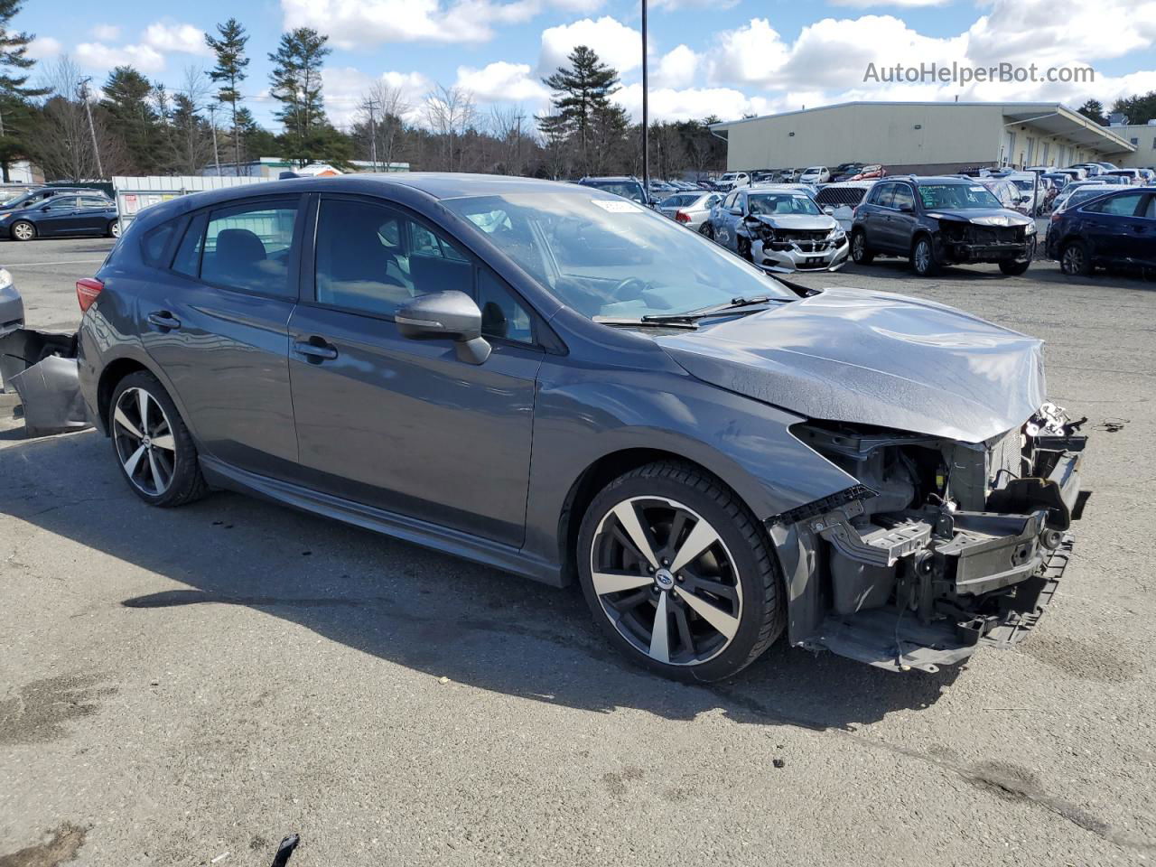 2018 Subaru Impreza Sport Gray vin: 4S3GTAM69J3741984