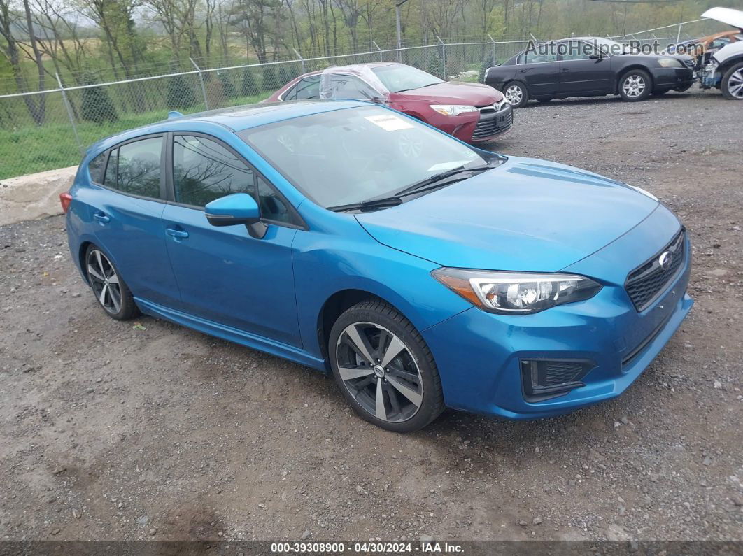 2018 Subaru Impreza 2.0i Sport Blue vin: 4S3GTAM6XJ3720741