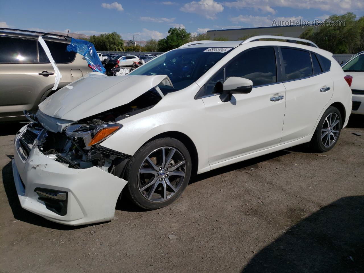 2018 Subaru Impreza Limited White vin: 4S3GTAN66J3733291