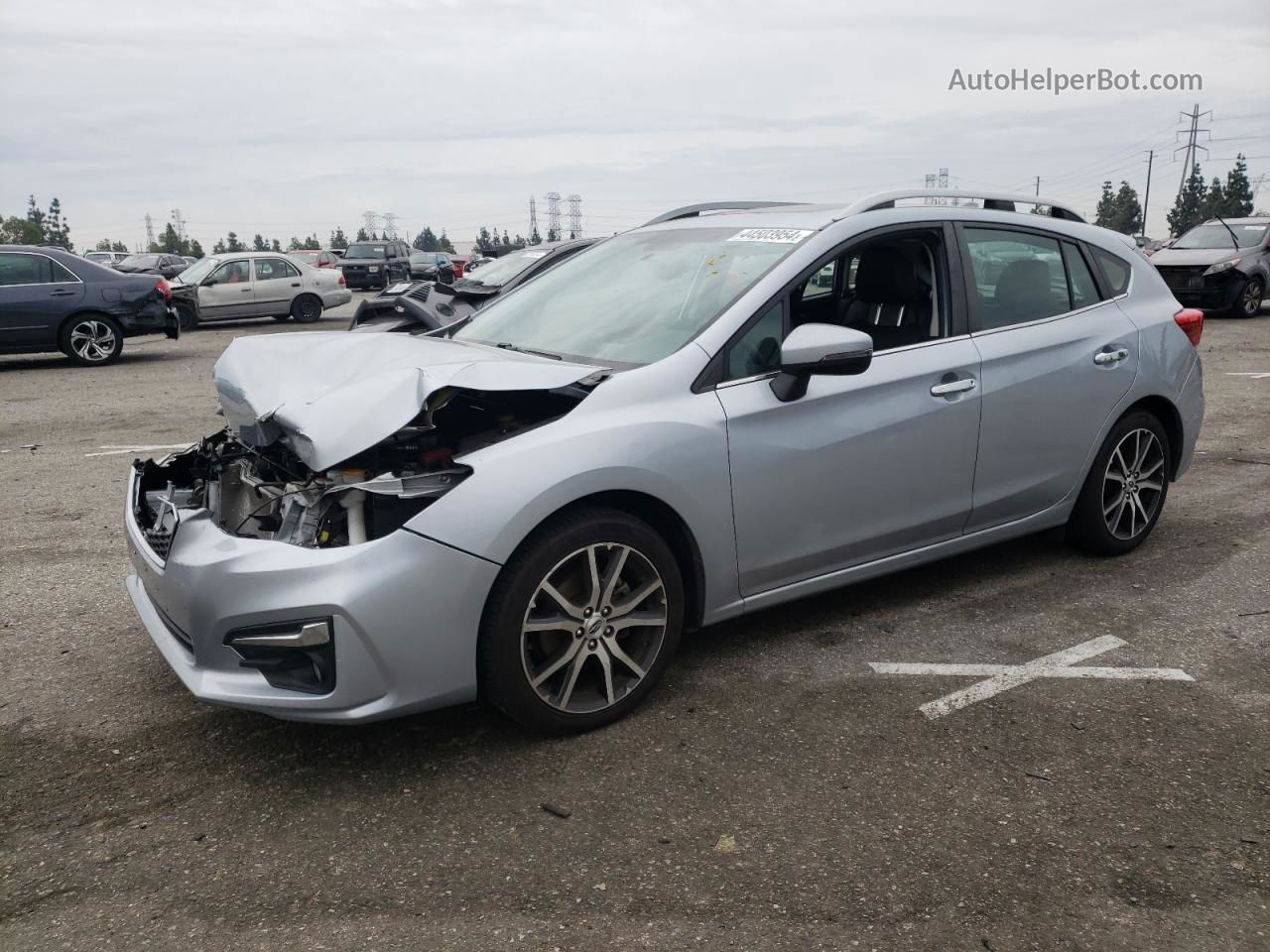 2018 Subaru Impreza Limited Silver vin: 4S3GTAU62J3722841