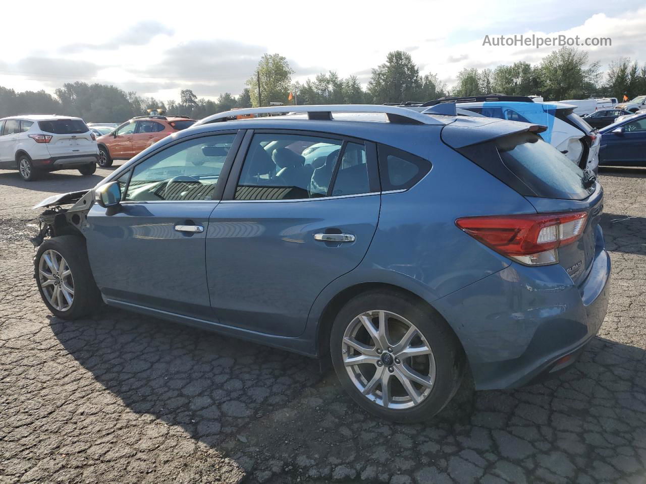 2018 Subaru Impreza Limited Blue vin: 4S3GTAU63J3725506