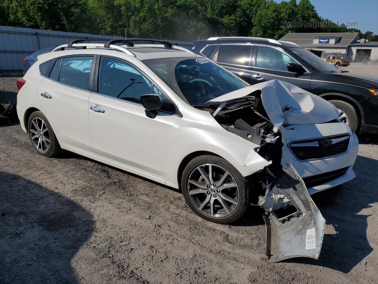 2018 Subaru Impreza Limited White vin: 4S3GTAU65J3745000