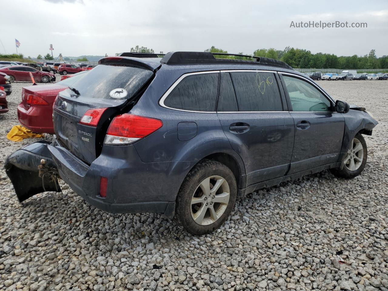 2014 Subaru Outback 2.5i Blue vin: 4S4BRBACXE3273435