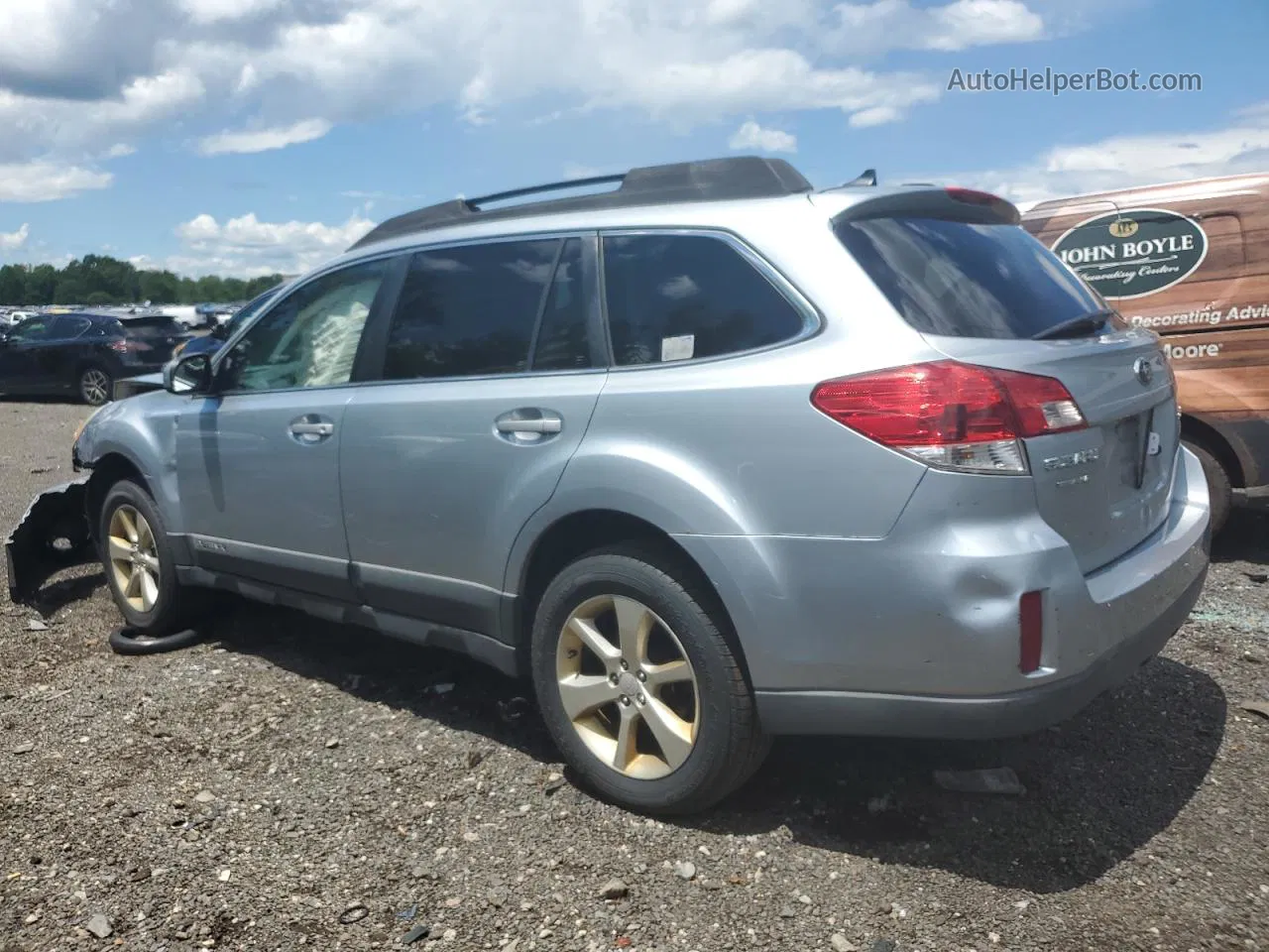 2014 Subaru Outback 2.5i Premium Silver vin: 4S4BRBCC0E3217114