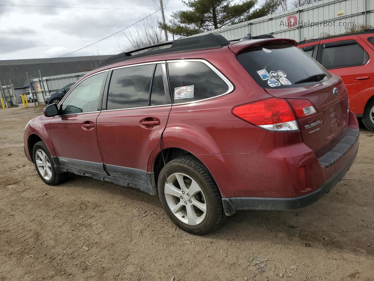 2014 Subaru Outback 2.5i Premium Red vin: 4S4BRBCC3E3276786