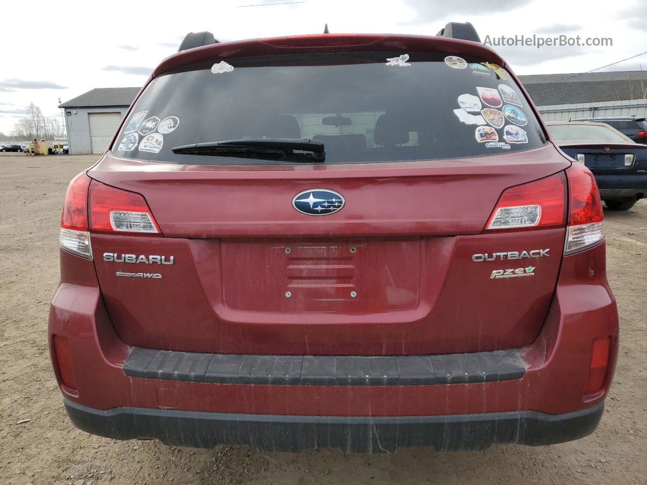 2014 Subaru Outback 2.5i Premium Red vin: 4S4BRBCC3E3276786