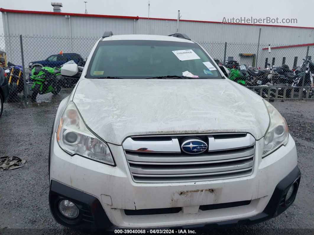 2014 Subaru Outback 2.5i Premium White vin: 4S4BRBCC6E3215951