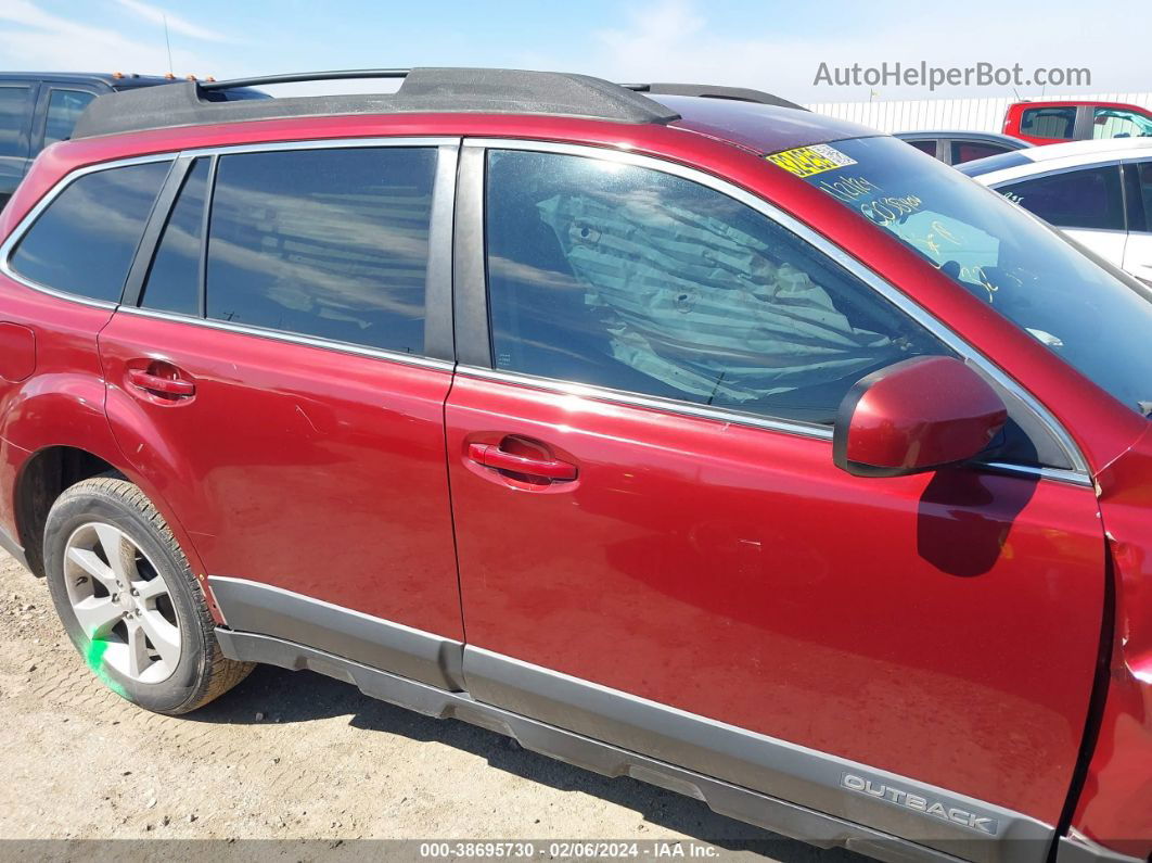 2014 Subaru Outback 2.5i Premium Red vin: 4S4BRBCC6E3327858