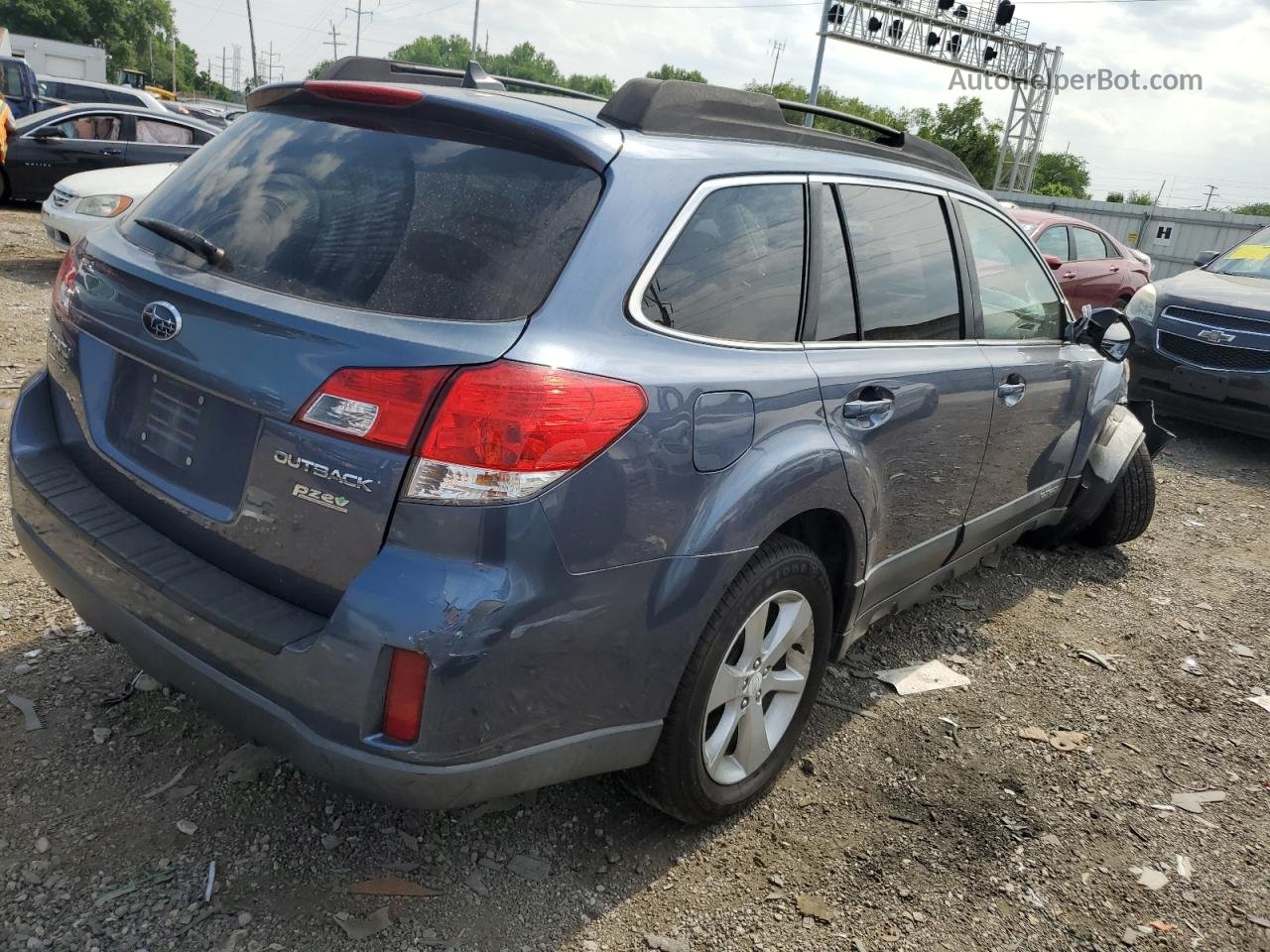 2014 Subaru Outback 2.5i Premium Blue vin: 4S4BRBCC8E3286388