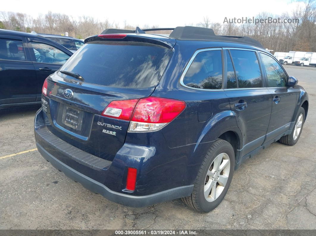 2014 Subaru Outback 2.5i Premium Dark Blue vin: 4S4BRBCC9E3204846