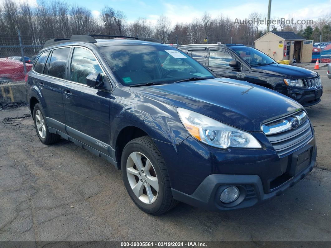 2014 Subaru Outback 2.5i Premium Dark Blue vin: 4S4BRBCC9E3204846