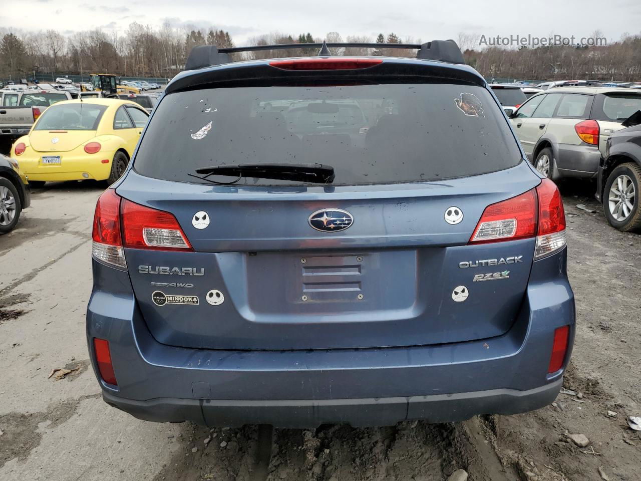 2014 Subaru Outback 2.5i Premium Blue vin: 4S4BRBDC2E3210180