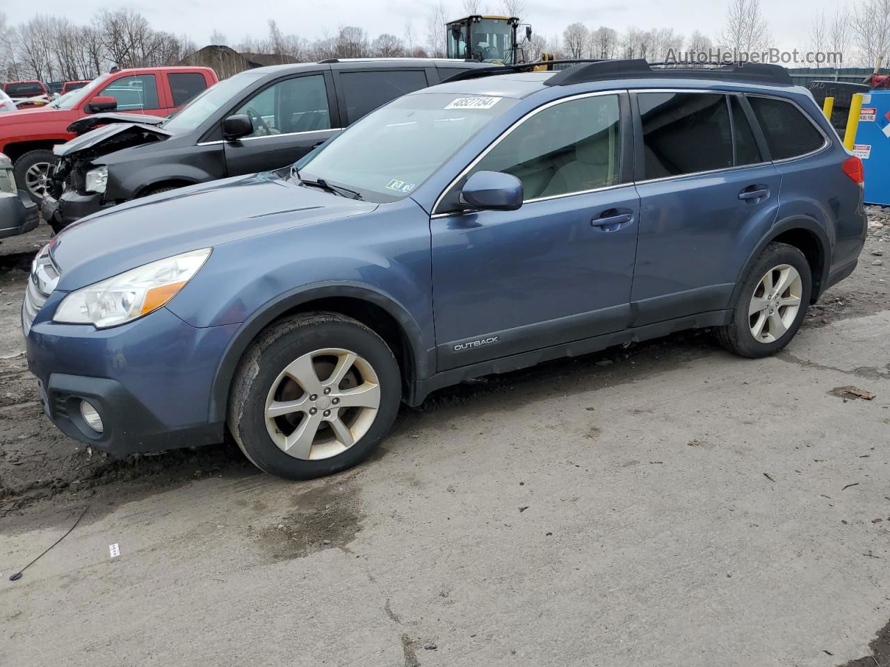 2014 Subaru Outback 2.5i Premium Blue vin: 4S4BRBDC2E3210180