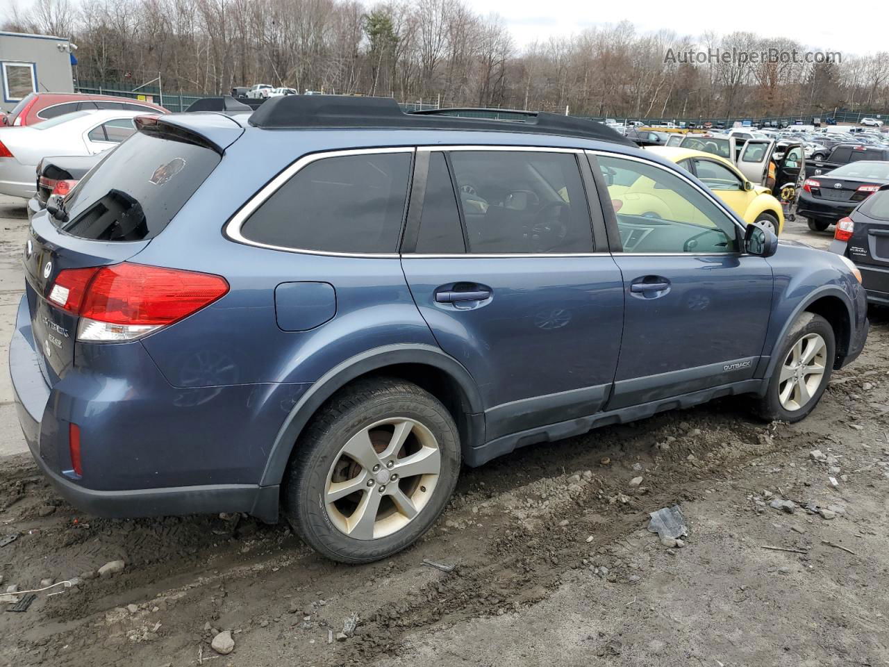 2014 Subaru Outback 2.5i Premium Blue vin: 4S4BRBDC2E3210180