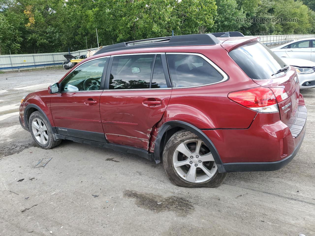 2014 Subaru Outback 2.5i Premium Красный vin: 4S4BRBDC5E3306580