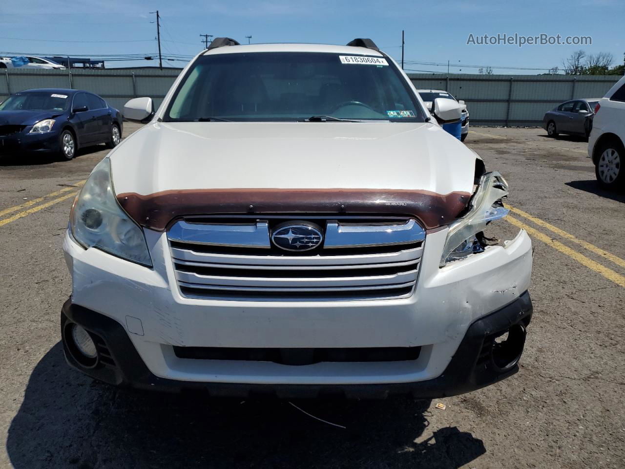 2014 Subaru Outback 2.5i Premium Белый vin: 4S4BRBDC8E3216386