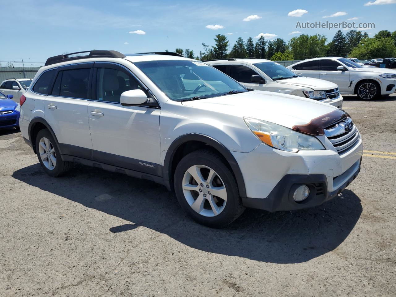 2014 Subaru Outback 2.5i Premium Белый vin: 4S4BRBDC8E3216386