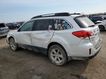 2014 Subaru Outback 2.5i Premium White vin: 4S4BRBDC8E3239943