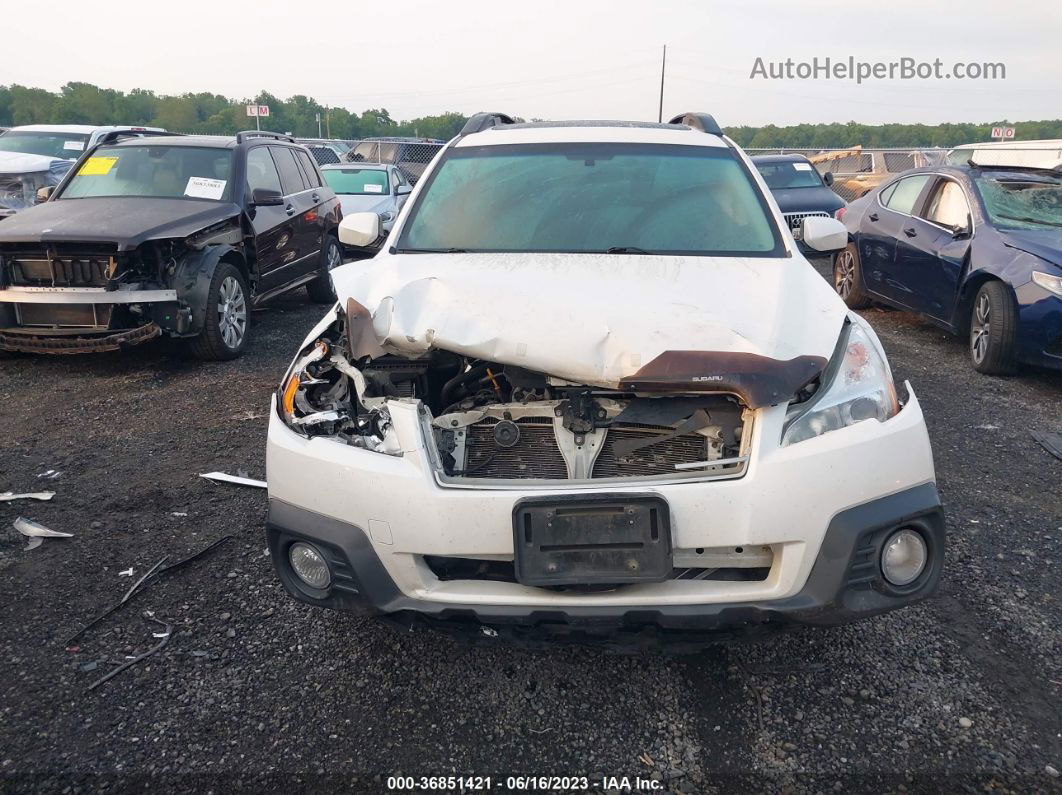 2014 Subaru Outback 2.5i Premium White vin: 4S4BRBFC3E3317932