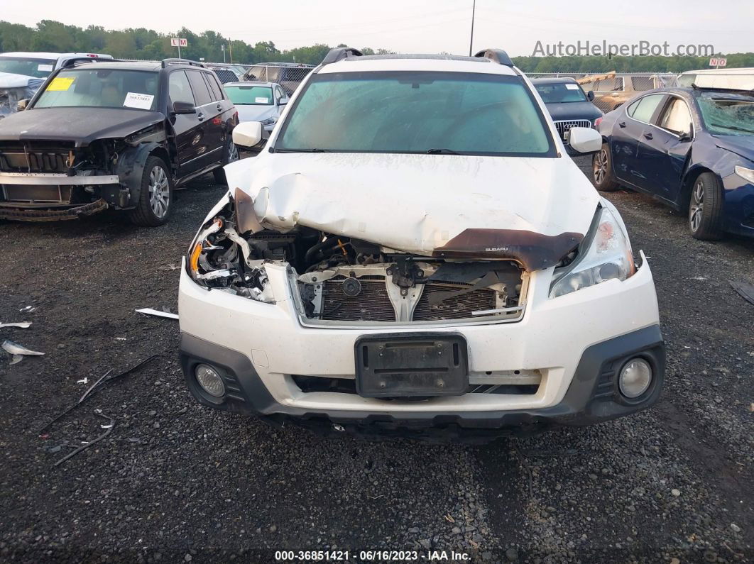 2014 Subaru Outback 2.5i Premium White vin: 4S4BRBFC3E3317932