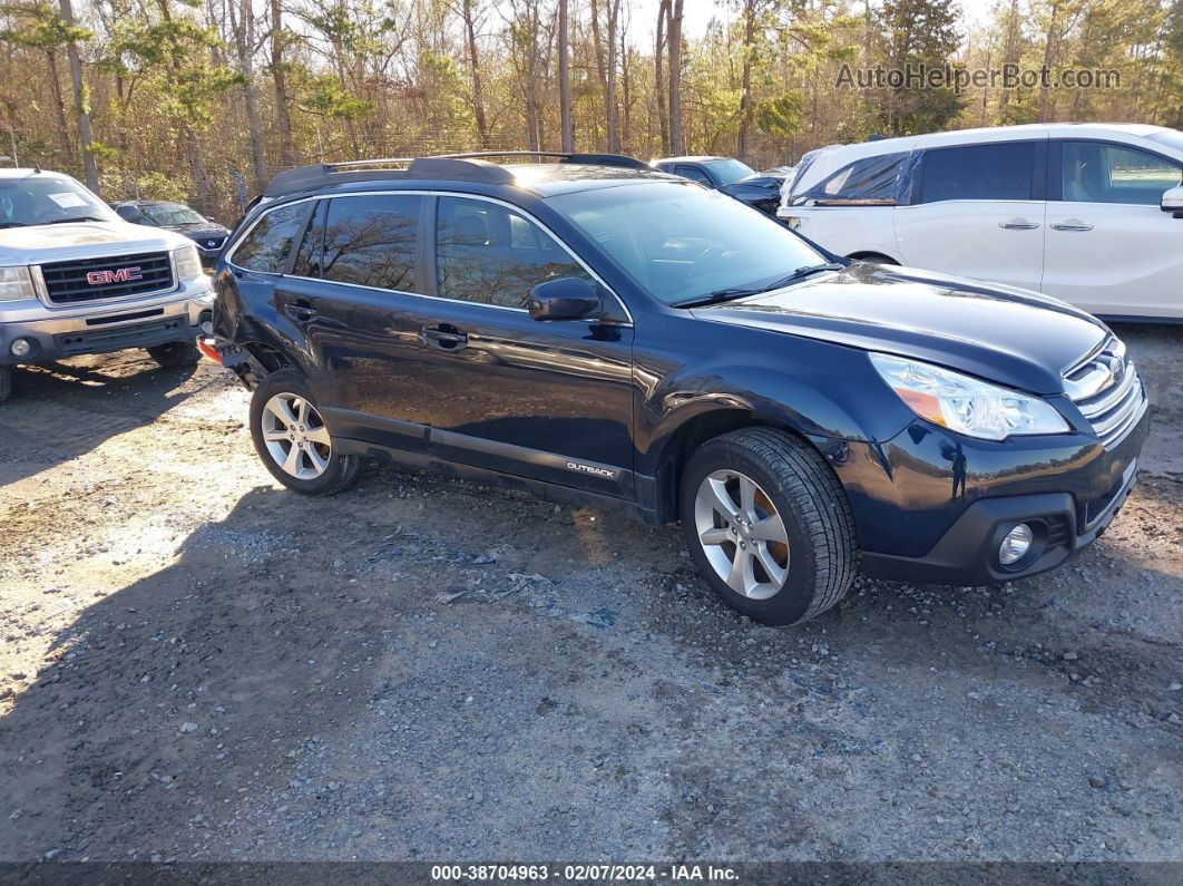 2014 Subaru Outback 2.5i Limited Blue vin: 4S4BRBKC8E3227939