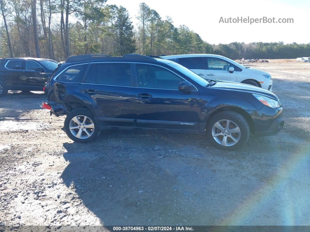 2014 Subaru Outback 2.5i Limited Blue vin: 4S4BRBKC8E3227939