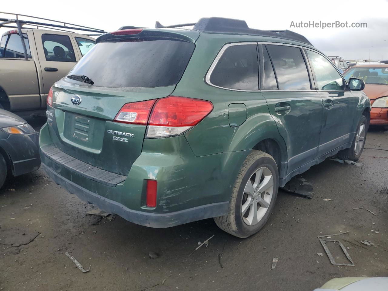 2014 Subaru Outback 2.5i Limited Green vin: 4S4BRBLC0E3217601