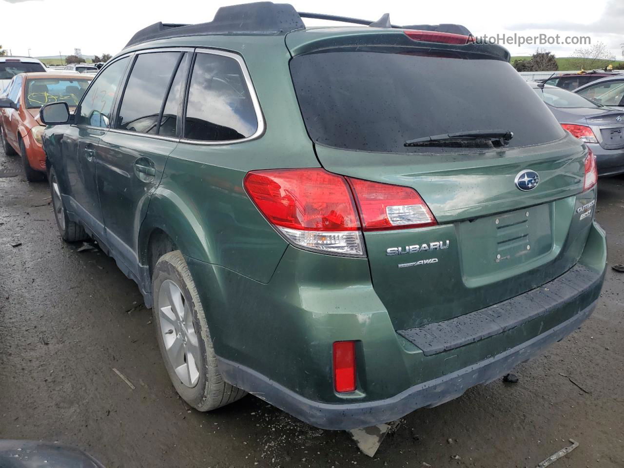 2014 Subaru Outback 2.5i Limited Green vin: 4S4BRBLC0E3217601