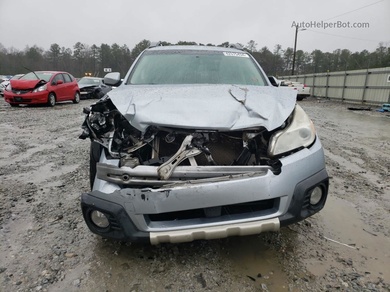 2014 Subaru Outback 2.5i Limited Silver vin: 4S4BRBLC1E3320235