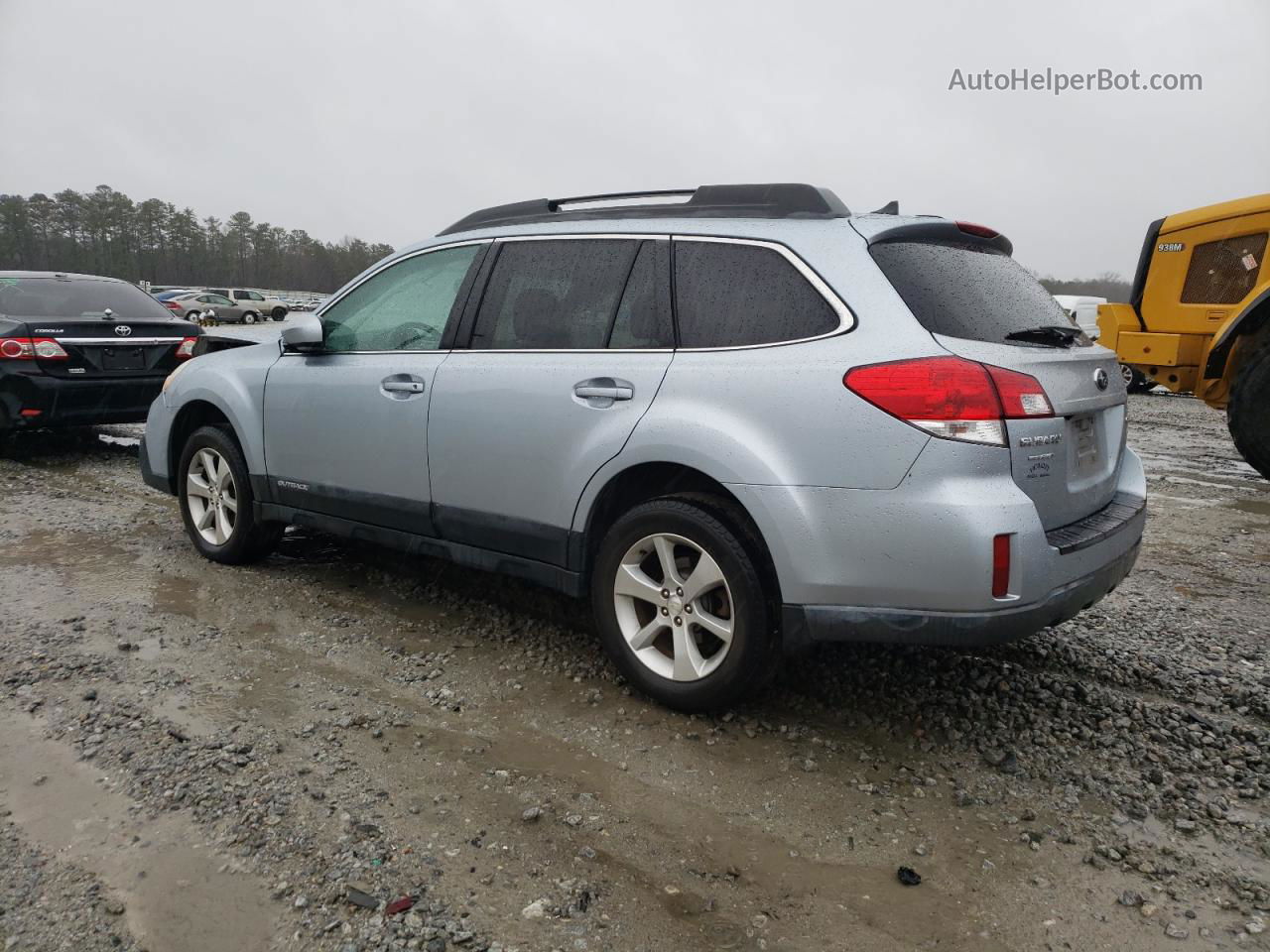 2014 Subaru Outback 2.5i Limited Silver vin: 4S4BRBLC1E3320235