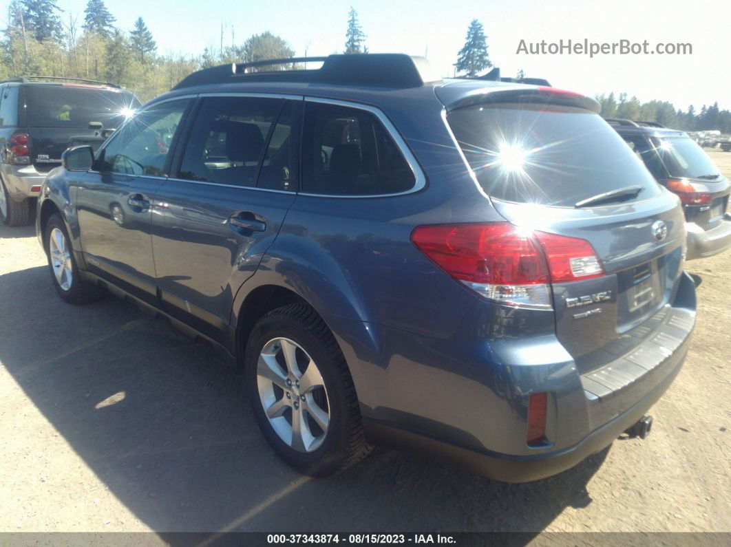 2014 Subaru Outback 2.5i Limited Blue vin: 4S4BRBLC4E3281303