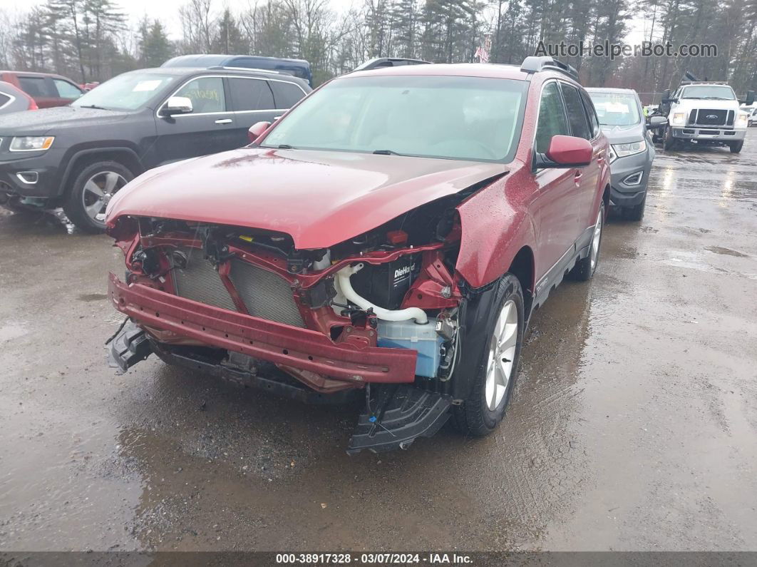 2014 Subaru Outback 2.5i Limited Red vin: 4S4BRBLC8E3325576