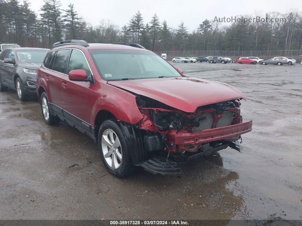 2014 Subaru Outback 2.5i Limited Red vin: 4S4BRBLC8E3325576