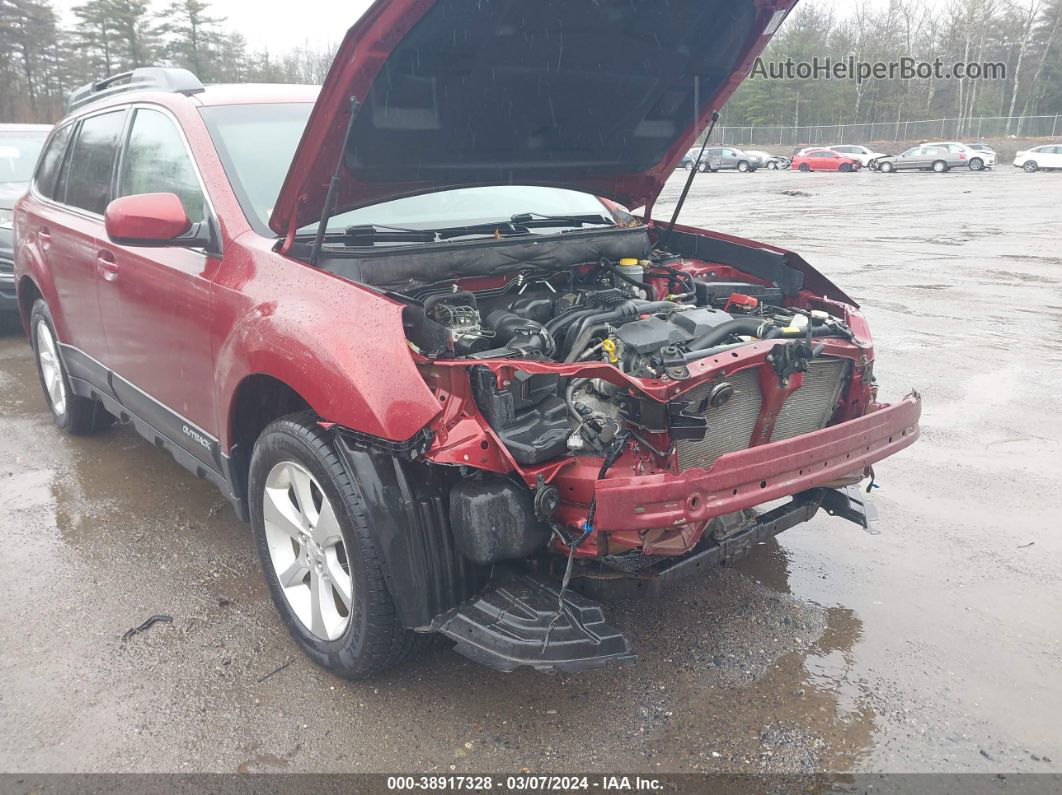 2014 Subaru Outback 2.5i Limited Red vin: 4S4BRBLC8E3325576