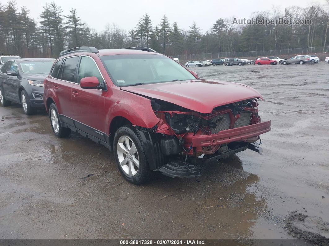 2014 Subaru Outback 2.5i Limited Red vin: 4S4BRBLC8E3325576