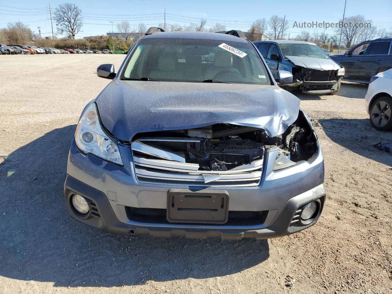 2014 Subaru Outback 2.5i Limited Blue vin: 4S4BRBLCXE3227617