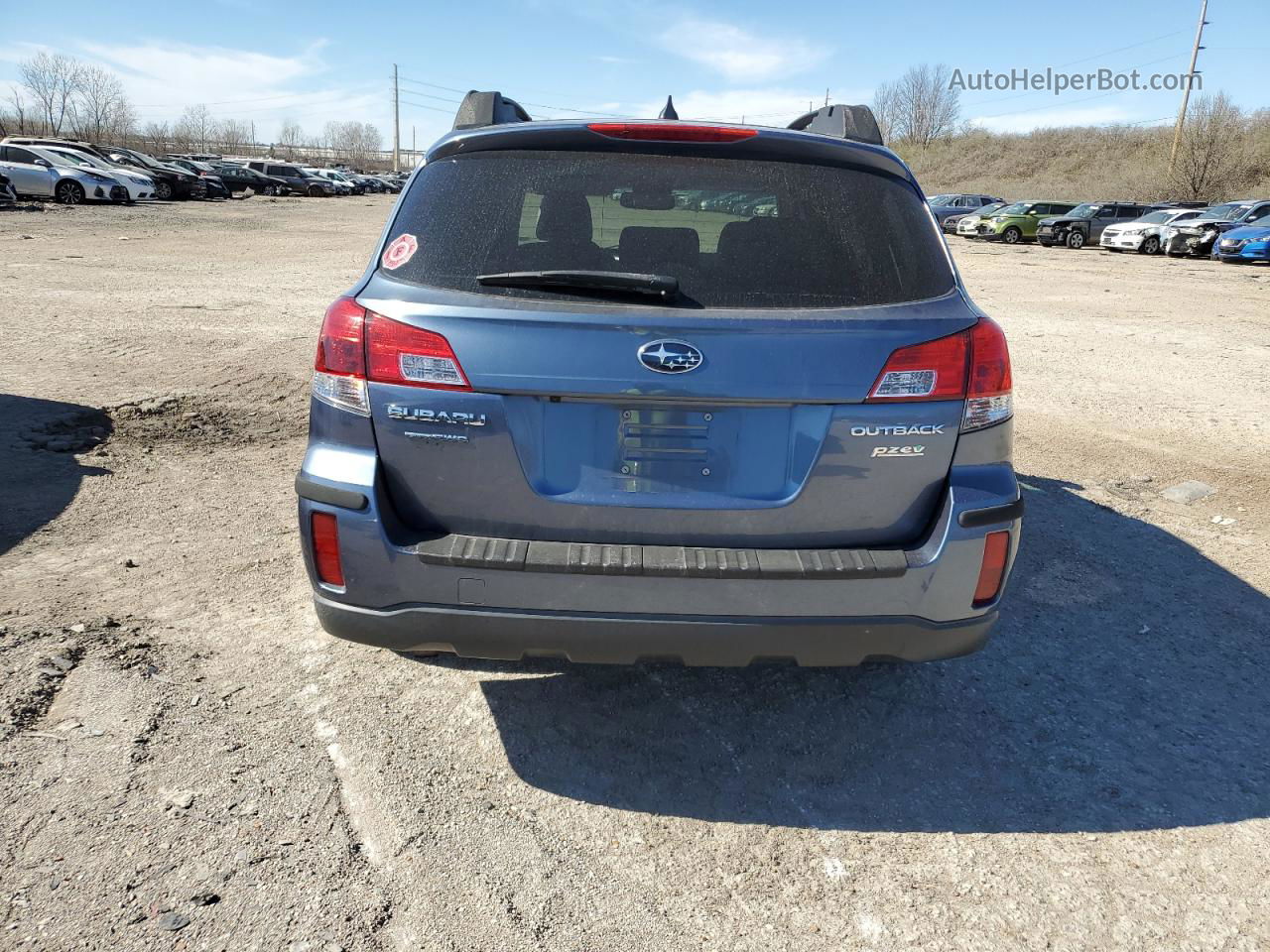 2014 Subaru Outback 2.5i Limited Blue vin: 4S4BRBLCXE3227617