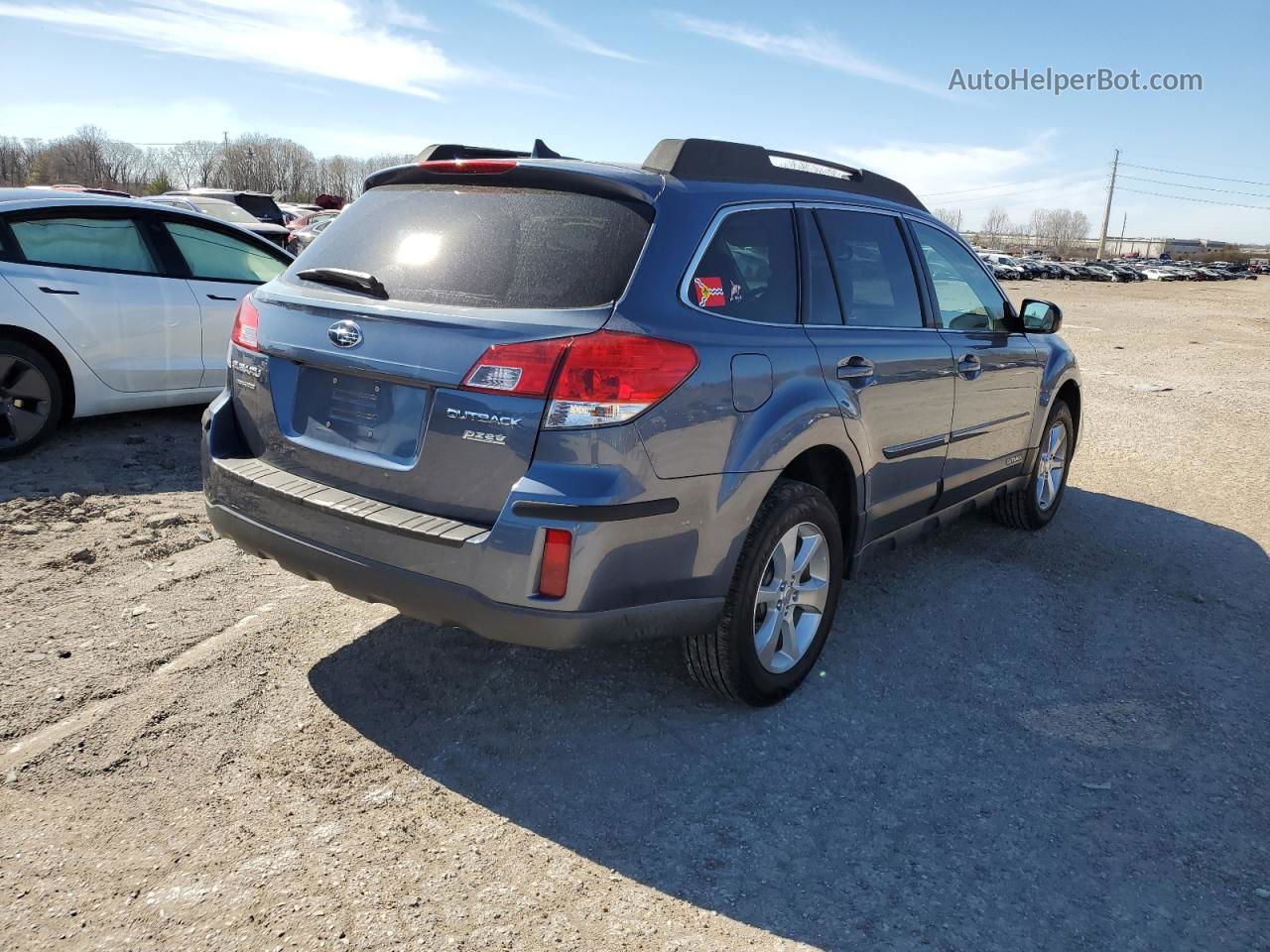 2014 Subaru Outback 2.5i Limited Blue vin: 4S4BRBLCXE3227617