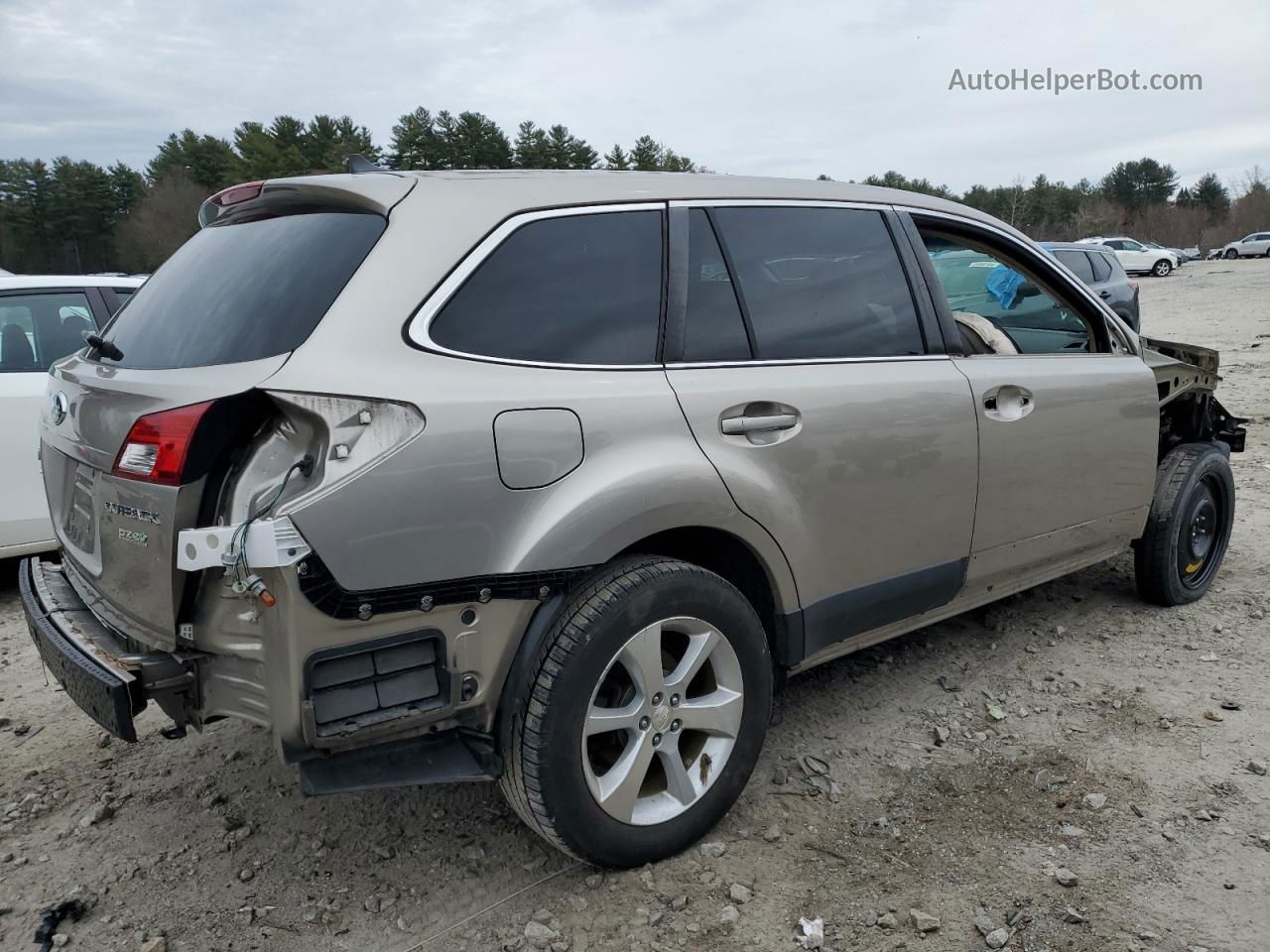 2014 Subaru Outback 2.5i Limited Beige vin: 4S4BRBLCXE3238603